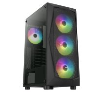 Datoru korpuss Aerocool PGS Falcon-A-BK-V1 FRGB Midi Tower (AEROPGS-FALCON-ABKV1)