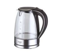 Tējkanna Adler AD 1225 2200 W 1.7 L Stainless steel Glass