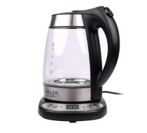 Tējkanna Adler AD 1247 NEW 1.7 L 2200 W Black, Stainless steel