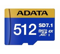 Atmiņas kartes ADATA MEMORY MICRO SDXC 512GB SD7.1 (UD512GEX3L1-C)