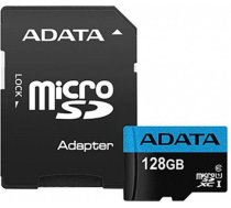 Atmiņas kartes ADATA 128Gb MicroSD Premier (AUSDX128GUICL10A1-RA1)