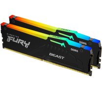 Operatīvā atmiņa 32Gb DDR5 6000MHz Kingston Fury Beast RGB (KF560C40BBAK2-32) (2x16Gb KIT)