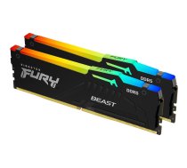 Operatīvā atmiņa 64Gb DDR5 5200MHz Kingston Fury Beast RGB (KF552C40BBAK2-64) (2x32Gb KIT)