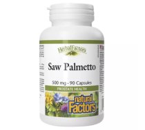 Natural Factors Saw Palmetto 500 mg 90 caps