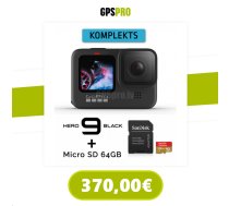GOPRO HERO9 Black + Micro SD 64GB sporta kamera