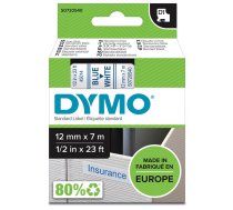 Tape D1 12mm x 7m blue/white