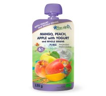 Fleur Alpine Organic baby puree in pouch Mango-peach-apple with yogurt from 6 months, 120g