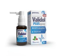 VALIDOL PLUS spray Uztura bagātinātājs ar saldinātāju.