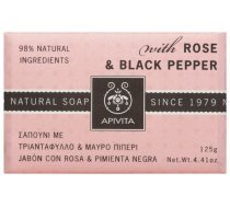 APIVITA Natural Soap with Rose & Black Pepper, 125g