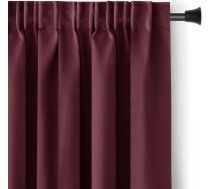 BLACKOUT aizkars, bordo krāsa, klasisks stils, aptumšošanas lente 140x270 CURT/AH/BLACKOUT/PLEAT/BURGUNDY/140X270/1PC