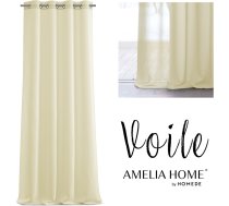 VOILE aizkars, bēšā krāsā, cilpas, sudraba cilpiņas, voile, 300x160 SCURT/AH/VOILE/EYELETS/ECRU/300X160