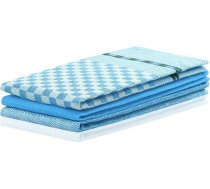 LOUIE virtuves dvielis, zils, gluds, klasisks motīvs, 50x70 KIT/LOUIE/BLUE/3PACK/50X70