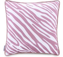 FUN dekoratīvais spilvens, balts, apdrukāts samts, 45x45, 45x45 CUS/AH/VELVET/FUN/FILL/WHI+MAU/PIPING/45X45