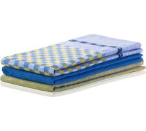 LOUIE virtuves dvielis, dzeltens, gluds, klasisks motīvs, 50x70 KIT/LOUIE/YELLOW&D.BLUE/3PACK/50X70