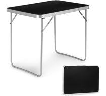 Tūristu galds, piknika galds, nolokāma virsma, 80x60 cm, melna GMFC-FY8060 BLACK