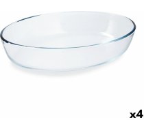 Krāsns Trauks Pyrex Classic Vidrio Caurspīdīgs Stikls Ovāls 30 x 21 x 7 cm (4 gb.) ART#56220