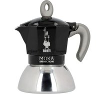 Itāļu Kafijkanna Bialetti Moka Induction Melns Metāls Nerūsējošais tērauds Alumīnijs 100 ml 2 Чашки ART#54800