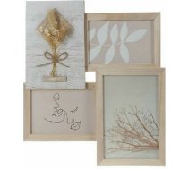 Foto rāmis DKD Home Decor 31 x 2,4 x 34 cm Stikls Dabisks Shabby Chic ART#50012