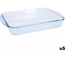 Krāsns Trauks Pyrex Classic Vidrio Caurspīdīgs Stikls Taisnstūra 35 x 23 x 6 cm (6 gb.) ART#56227