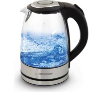Tējkanna Esperanza EKK012 Melns Stikls Plastmasa 2200 W 1,7 L ART#53157