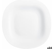 Plakans trauks Luminarc Carine Blanco Balts Stikls Ø 26 cm (24 gb.) ART#56488