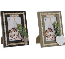 Foto rāmis Home ESPRIT Melns Zaļš Dabisks Koks MDF Skandināvu 16 x 2 x 21 cm (2 gb.) ART#50039