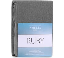 RUBY palags, pelēka krāsa, klasisks stils, frotē audums, 200-220x200 FITTEDFRO/AH/RUBY/CHARCOAL72/N/200-220X200+30