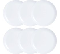 Plāksņu komplekts Luminarc Diwali 6 pcs Balts Stikls ART#63068