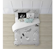 Ziemeļu pārvalks Looney Tunes Looney BN Balts black 175 Vītnes buklets 260 x 240 cm ART#77960