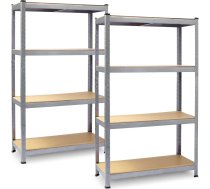 Plonos Metāla noliktavas plauktu komplekts 2 gab 150 x 75 x 30 cm PL-700 ART#75762