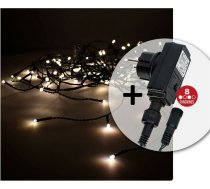 LED aizkaru gaismas EDM Easy-Connect Programmējams Silts balts (2 x 1 m) ART#77287