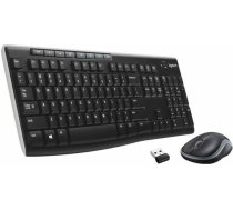 Klaviatūra un Bezvadu Pele Logitech MK270 Francūzis Melns AZERTY ART#79577