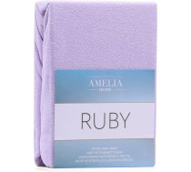 RUBY palags ar gumiju, ceriņkrāsā, klasiskā stilā, frotē audums, 220-240x220, AmeliaHome FITTEDFRO/AH/RUBY/LILAC36/220-240X220+30
