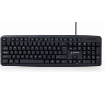 Klaviatūra GEMBIRD KB-U-103-RU Melns Monohromatiskais Angļu Krievu QWERTY ART#85013