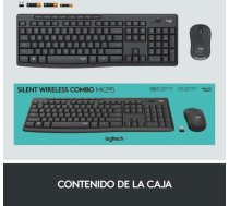 Klaviatūra un Pele Logitech MK295 Balts Spāņu Qwerty ART#81486