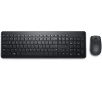 Klaviatūra un Pele Dell KM3322W Qwerty US Melns QWERTY ART#81536