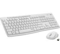 Klaviatūra un Pele Logitech MK295 Silent Wireless Combo Balts Qwerty US ART#85018