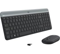 Klaviatūra un Pele Logitech MK470 Pelēks Grafīts Qwerty US ART#81528