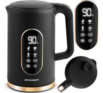 Elektriskā tējkanna 1,7l BD-712 melnā un zelta krāsā ART#84719