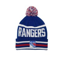 CCM Senior New York Rangers Winter Hat HTPM5DD Izmērs VIENS IZMĒRS Krāsa ROYAL/WHITE/RED