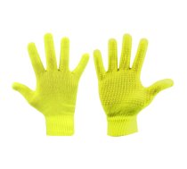 AVENTO Junioru Knitted Grip Cimdi Izmērs L/XL Krāsa FLUORESCENTI DZELTENS