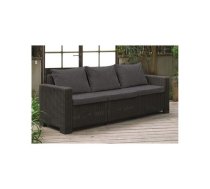 Dārza dīvāns trīsvietīgs California 3 Seater Sofa pelēks 29196779939 KETER