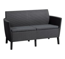 Dārza dīvāns divvietīgs Salemo 2 Seater Sofa pelēks 29209038939 KETER