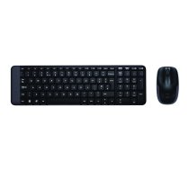 Logitech MK220 Combo Wireless Keyboard + Mouse, US, Black
