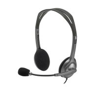 HEADSET STEREO H111/GREY 981-000593 LOGITECH