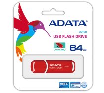 MEMORY DRIVE FLASH USB3.1 64GB/RED AUV150-64G-RRD ADATA