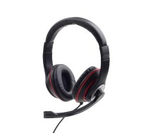 HEADSET STEREO BLACK/MHS-03-BKRD GEMBIRD