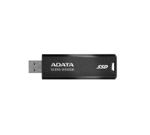 External SSD ADATA SC610 2TB USB 3.2 Write speed 500 MBytes/sec Read speed 550 MBytes/sec SC610-2000G-CBK/RD