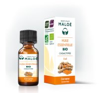 Kurkuma (Curcuma Longa) BIO ēteriskā eļļa 100% organiska, dabīga, 5 ml