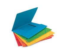 Folder with rubbers Forpus, A4, cardboard, capacity 300 sheets, green